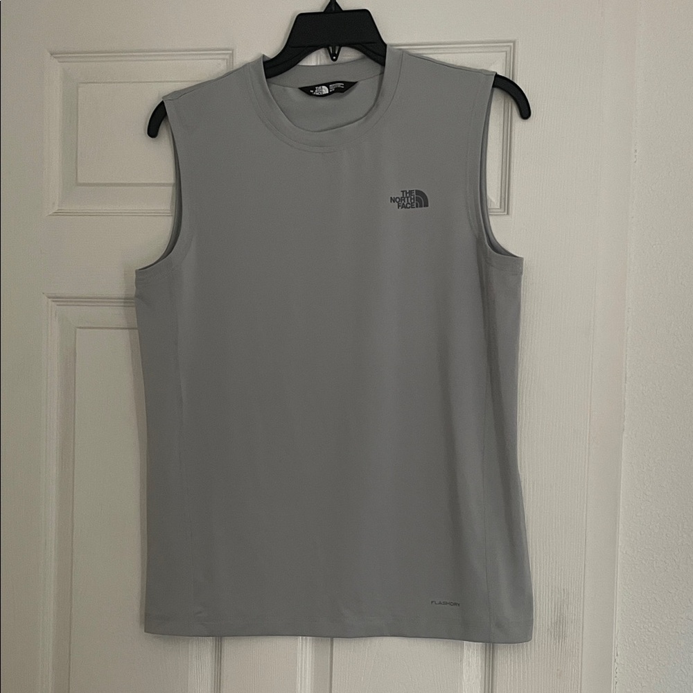 The North Face Gray Sleeveless Performance Tank Top Flashdry